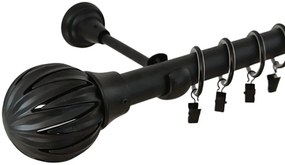 Galerie simpla roma 25 mm negru (Alege marime: 360 cm)