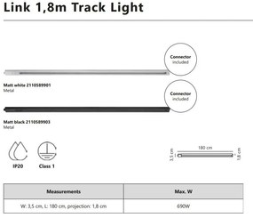 Sina monofazata alba Nordlux Link 1,8m