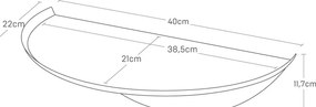 Raft negru din metal 40 cm Tower – YAMAZAKI