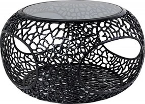 Masuta de cafea design modern Spin 40cm negru