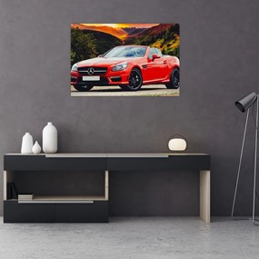 Tablou - Mercedes roșu (90x60 cm)