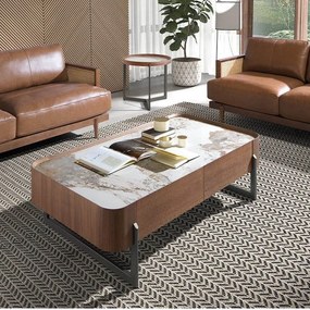 Masuta deosebita design LUX Walnut-Marble
