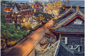 Tablou - Qintai Road, Chengdu, China (90x60 cm)