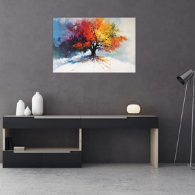Tablou - Copac multicolor (90x60 cm)