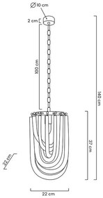 Lustra suspendata design modern Karina S crom