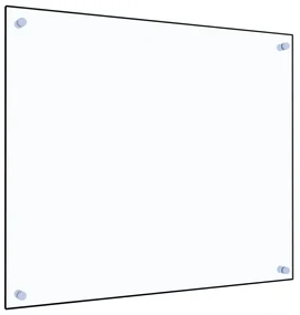 vidaXL Panou antistropi bucătărie transparent 70x60 cm sticlă securiz.