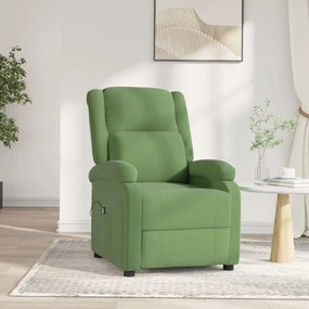 3098396 vidaXL Fotoliu rabatabil electric, verde deschis, catifea