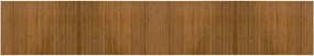 vidaXL Covor dreptunghiular, maro, 70x400 cm, bambus