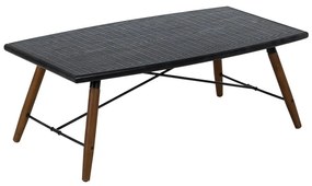 Măsuță de cafea neagră din metal 60x109,5 cm Oslo – Ixia