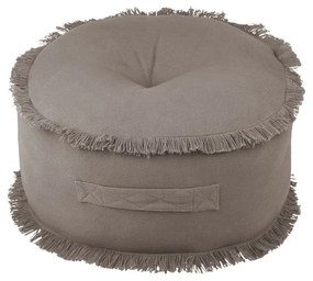 Perna podea rotunda bumbac Prague Taupe 44x20 cm