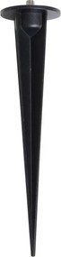 Hesperide - Felinar solar LED PIKY LED/3,7V 2600 mAh 40 cm IP65 antracit