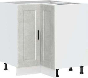 vidaXL Dulap de bază pe colț de bucătărie „Porto”, Gri beto