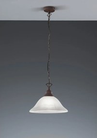 Lustră gri închis din metal cu abajur din sticlă ø 33,5 cm Country – Reality