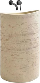 Lavoar compozit freestanding Rea Merlo 55 cm bej/crem mat