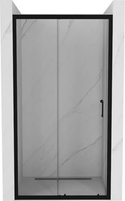 Mexen Apia uși de duș glisante 100 cm, transparente, negre - 845-100-000-70-00