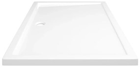 Cadita de dus dreptunghiulara din ABS, alb, 80x120 cm Alb, 80 x 120 cm