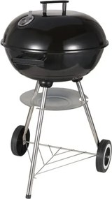 Gratar pe carbuni Kinghoff KH 2033, Ventilatie reglabila, Roti, Otel, Negru