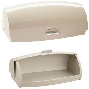 Cutie pentru pâine din metal, 45×28.5×17 cm, bej, Klausberg KB-7932