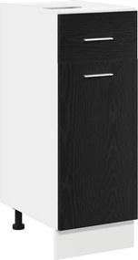 vidaXL Dulap suspendat Stejar Negru 30 x 46 x 81,5 cm Lemn compozit