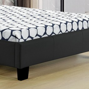 Jusky Pat tapitat Verona 90 x 200 cm - negru