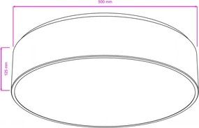 Plafonieră de baie Brilagi POOL 4xE27/15W/230V Ø 50 cm IP54 neagră