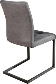 Set de 2 scaune design industrial style, Oxford gri A-36962 VC