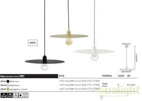 Pendul design modern minimalist PLAT alb 68146