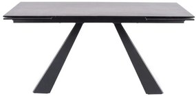 Masa extensibila Salvadore Ceramic gri ANTHRACITE/negru mat L160-240 cm