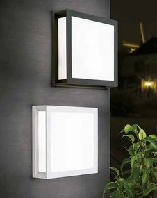 Aplica de perete sau tavan exterior, protectie IP44, Henry alb