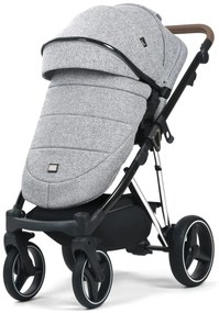 Carucior 3 in 1: Cadru usor din aluminiu, Landou confortabil, Varianta sport ergonomica, Scoica auto - CPC-66-gri