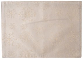 Napron de masă de Crăciun impermeabil Flori aurii, 32 x 45 cm