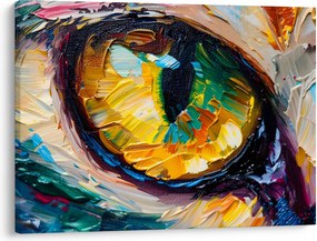 Tablou - Ochi de pisică Pictură (70x50 cm)