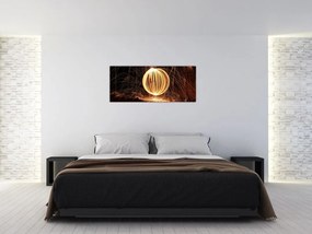 Tablou cu bilă iluminată (120x50 cm)