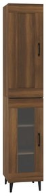 3115515 vidaXL Dulap înalt,Stejar brun, 35x34x180 cm, lemn compozit