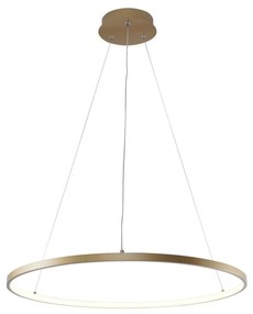 Lustra LED moderna design circular BRENO auriu 60cm
