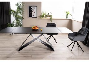 Masa Bucatarie Si Dining WESTIN Extensibila MESA SAHARA NOIR Negru/Negru 160(240)x90 cm