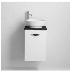 Dulap de baie cu lavoar TAARNHOLM, alb