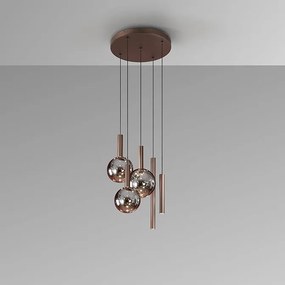 Lustra cu 5 pendule LED suspendate Sapore