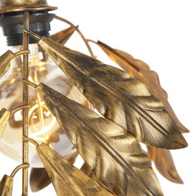 Lampă suspendată vintage auriu antic rotundă cu 3 lumini - Linden