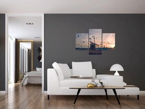 Tablou cu moară de vânt (90x60 cm)