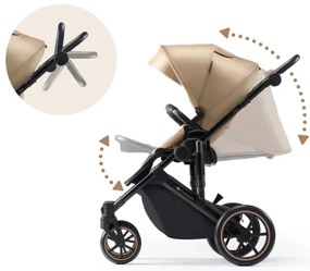 Cărucior de copii combinat 3 în 1 KINDERKRAFT SELECT PRIME 2 Premium Sandrose bej