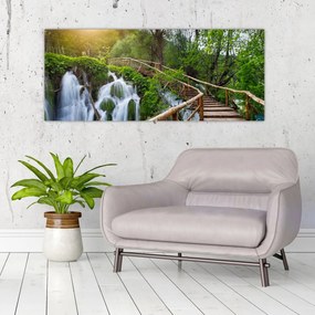 Tablou - Lacurile Plitvice (120x50 cm)