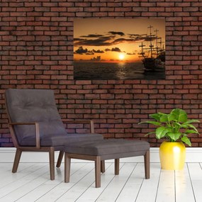 Tablou - Navă de pirați (90x60 cm)