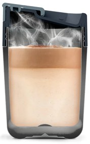 Cană de voiaj albastru-argintiu 450 ml Sipp – Joseph Joseph