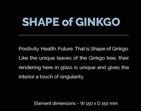 Element decorativ suspendat design frunze care cad din tavan SHAPE OF GINKGO