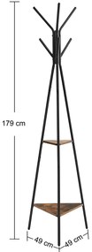 Cuier negru COLAME