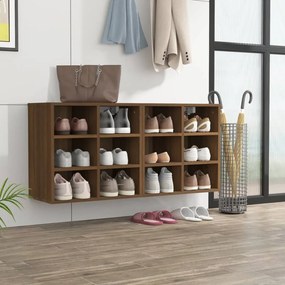 820513 vidaXL Pantofare, 2 buc., stejar maro, 52,5x30x50 cm