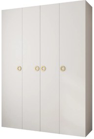 Dulap de haine 180 cm Carmela 40-1 (alb + Auriu). 1126534