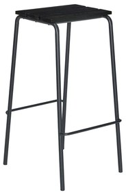 Set de scaune de bar negru 2 buc. (înălțime șezut 76 cm) Stilt – Hübsch