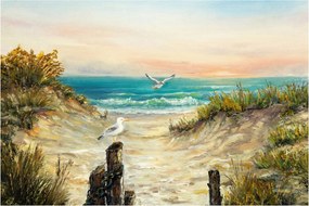 Tablou - Plaja cu nisip (90x60 cm)